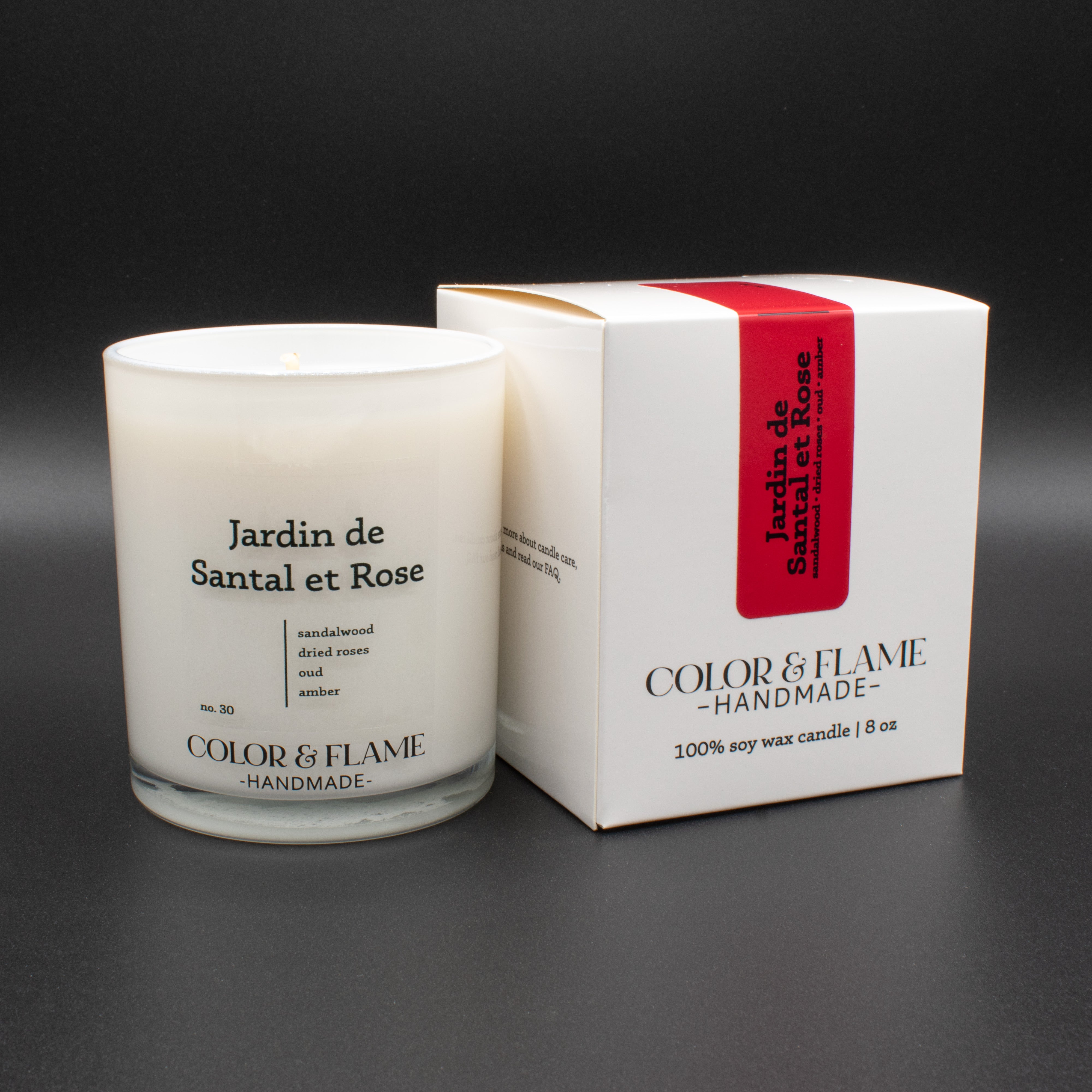 Jardin de Santal et Rose | No 30 | Sensual & Romantic | 8 oz Candle