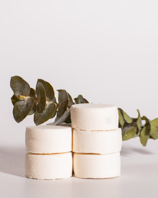 Color & Flame Handmade Sniffer Snuffer Soother eucalyptus shower steamers with fresh eucalyptus.